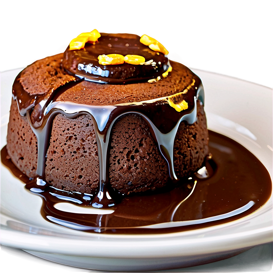 Molten Chocolate Cake Png Sqw PNG