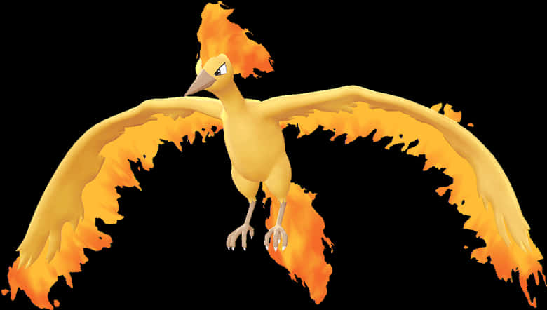 Download Moltres_ Flaming_ Wings | Wallpapers.com