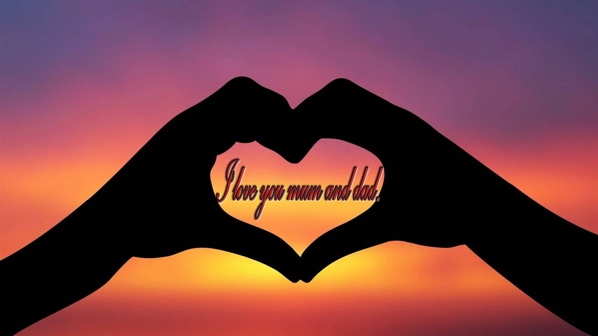 Download Mom And Dad Heart Hands Wallpaper 
