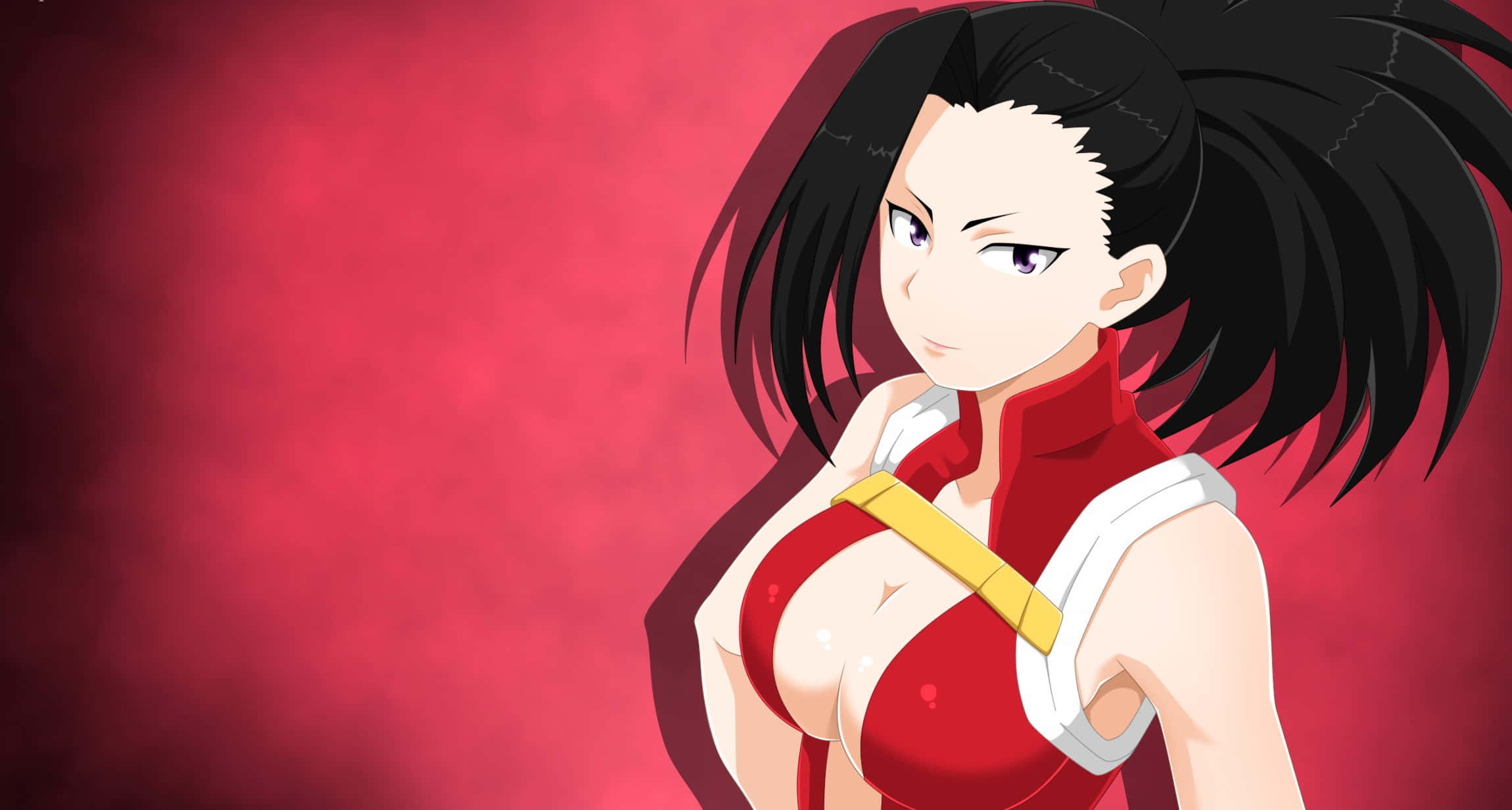 Momo Yaoyorozu stands in light and darkness Wallpaper