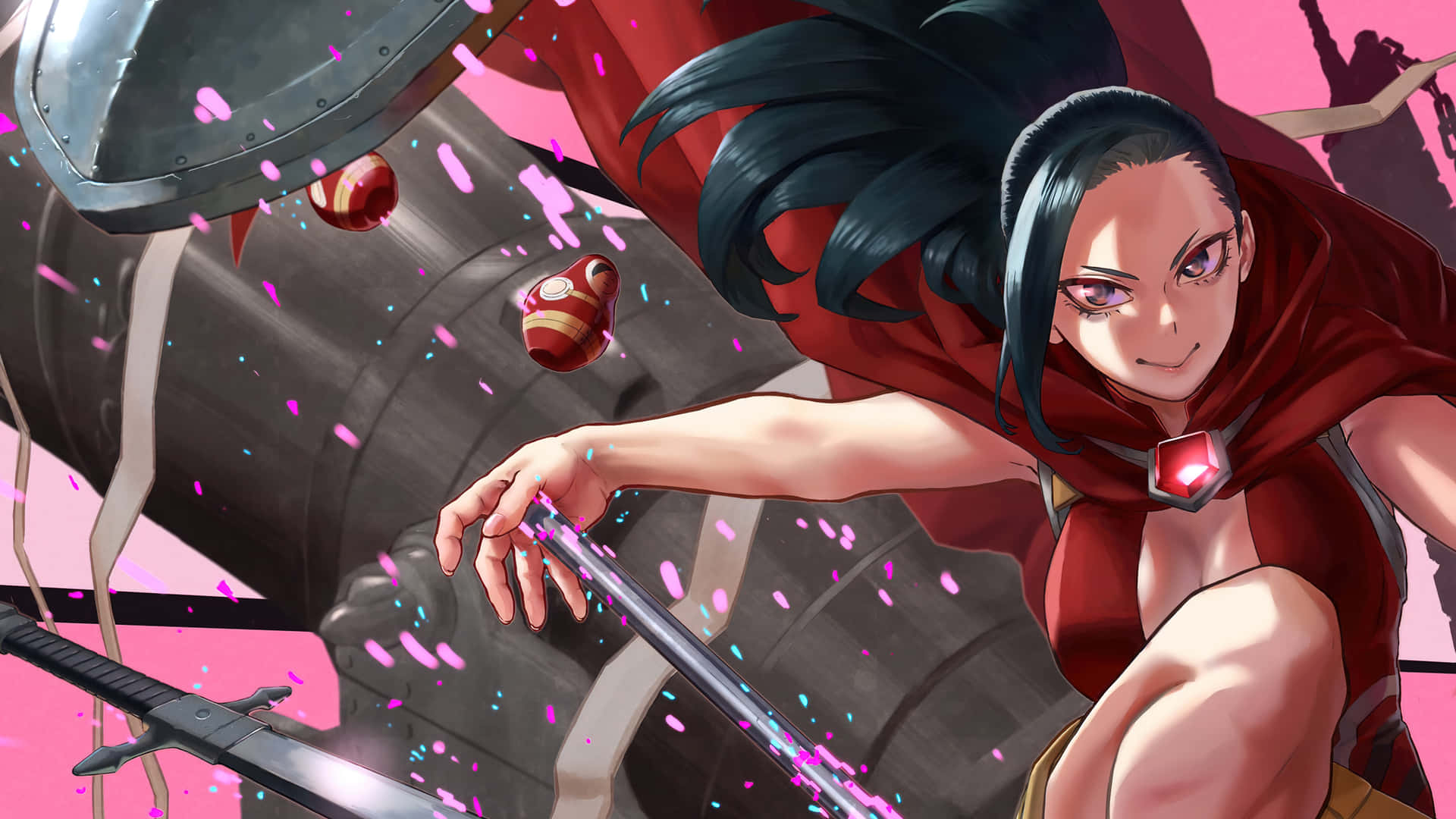 “Be the Change You Want to See in the World“ -Momo Yaoyorozu Wallpaper