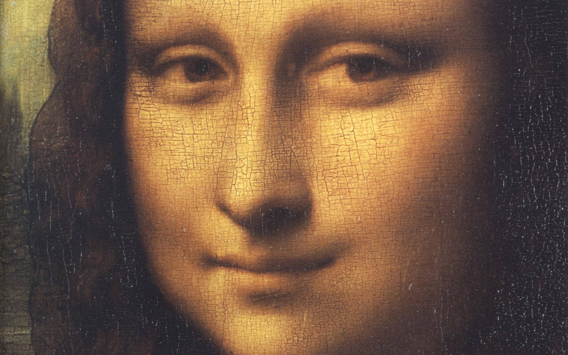 Nahaufnahmeder Mona Lisa Wallpaper