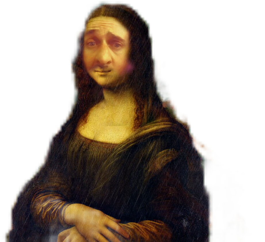 Download Mona Lisa Modern Face Mashup | Wallpapers.com