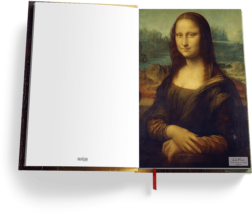 Mona Lisa Notebook Cover PNG
