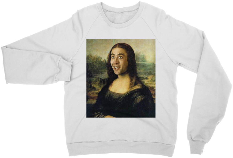 Mona Lisa Parody Sweatshirt PNG