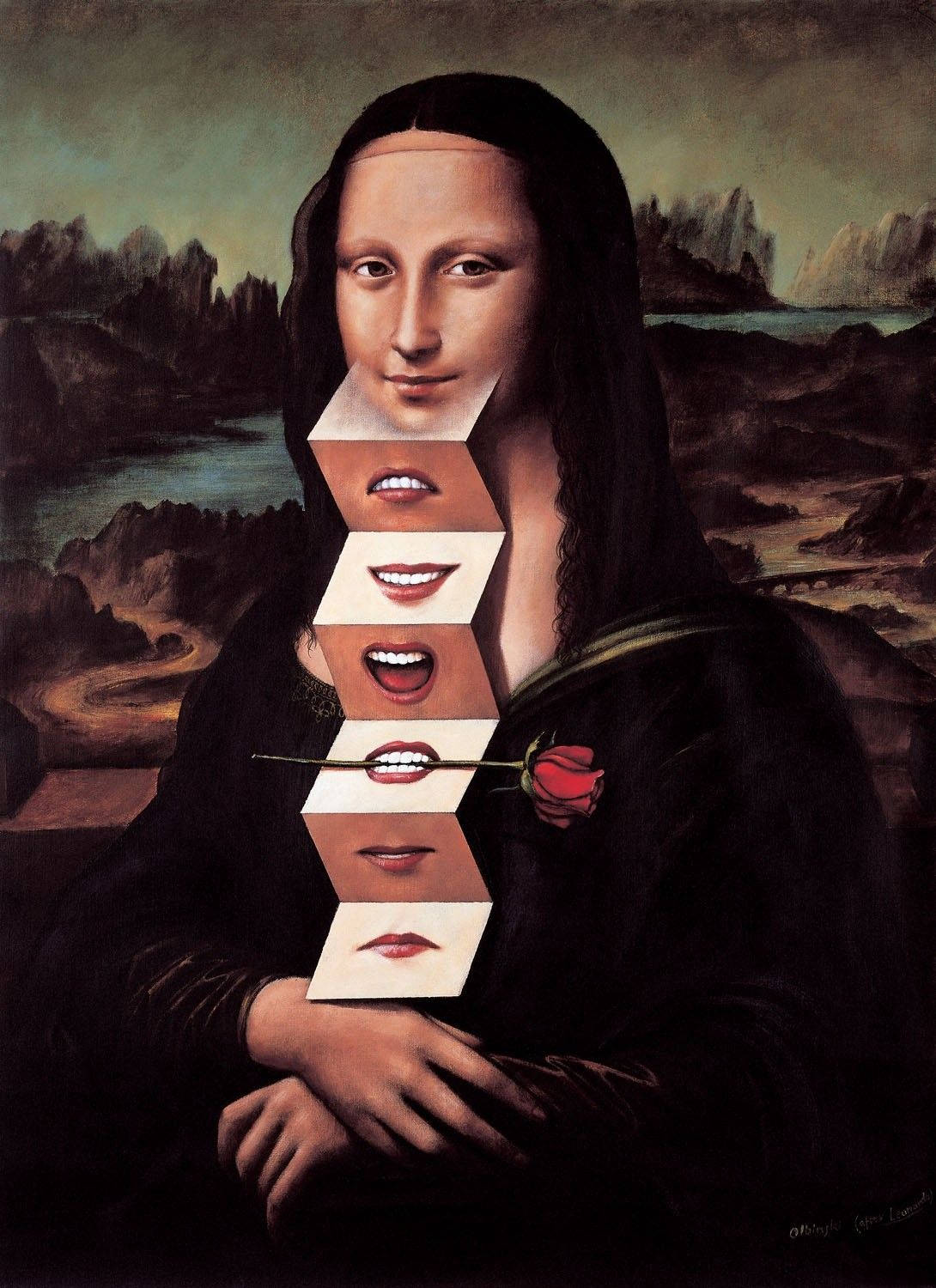 Mona Lisa-persona. Wallpaper