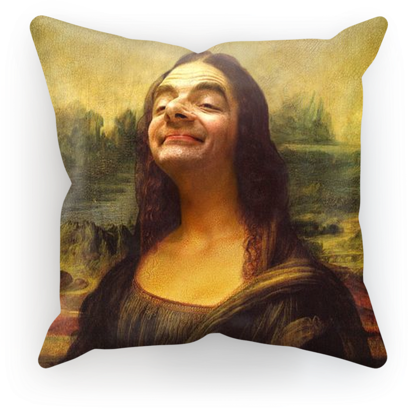 Mona Lisa Pillow Mashup PNG