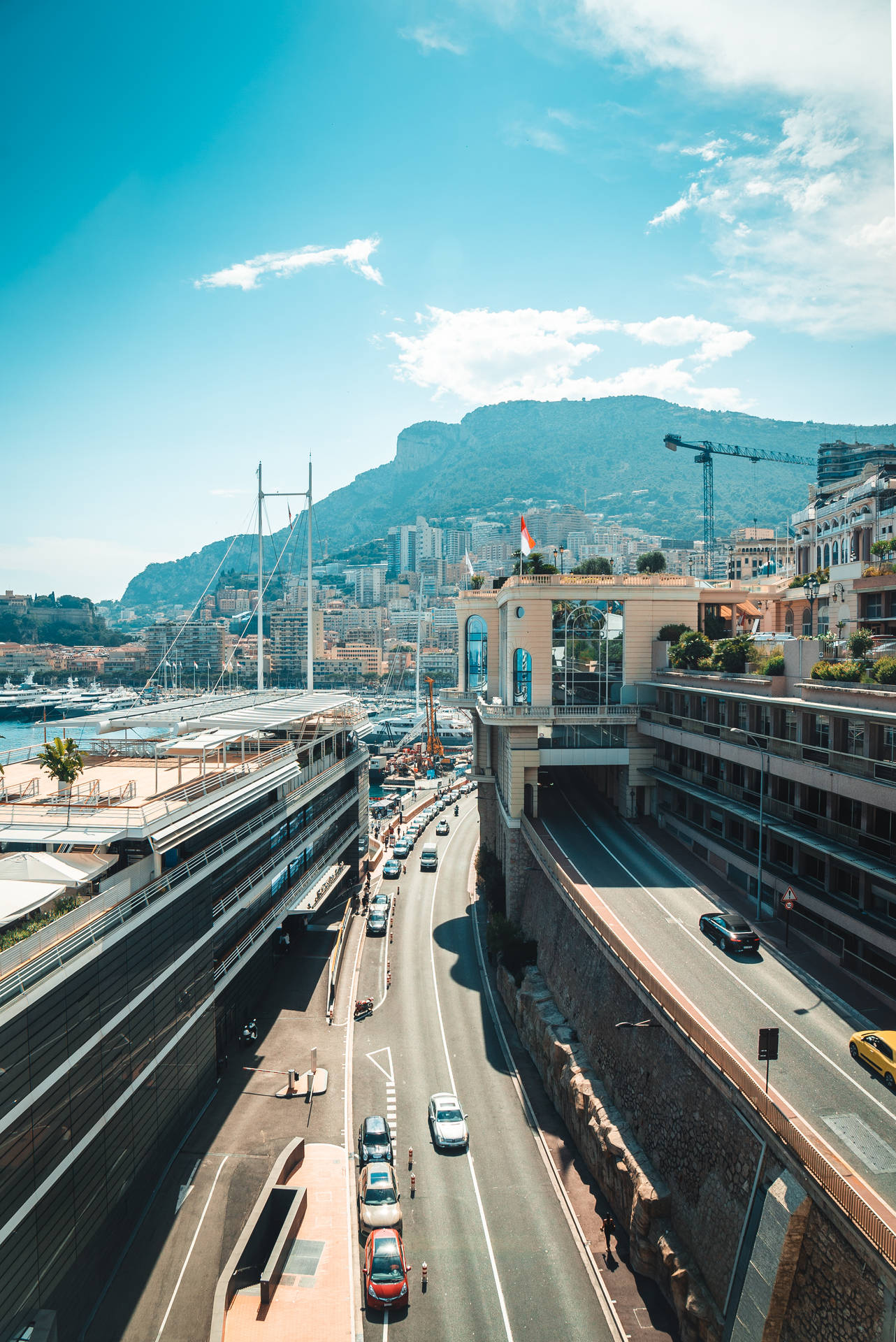 Monaco Gader Og Motorveje Wallpaper