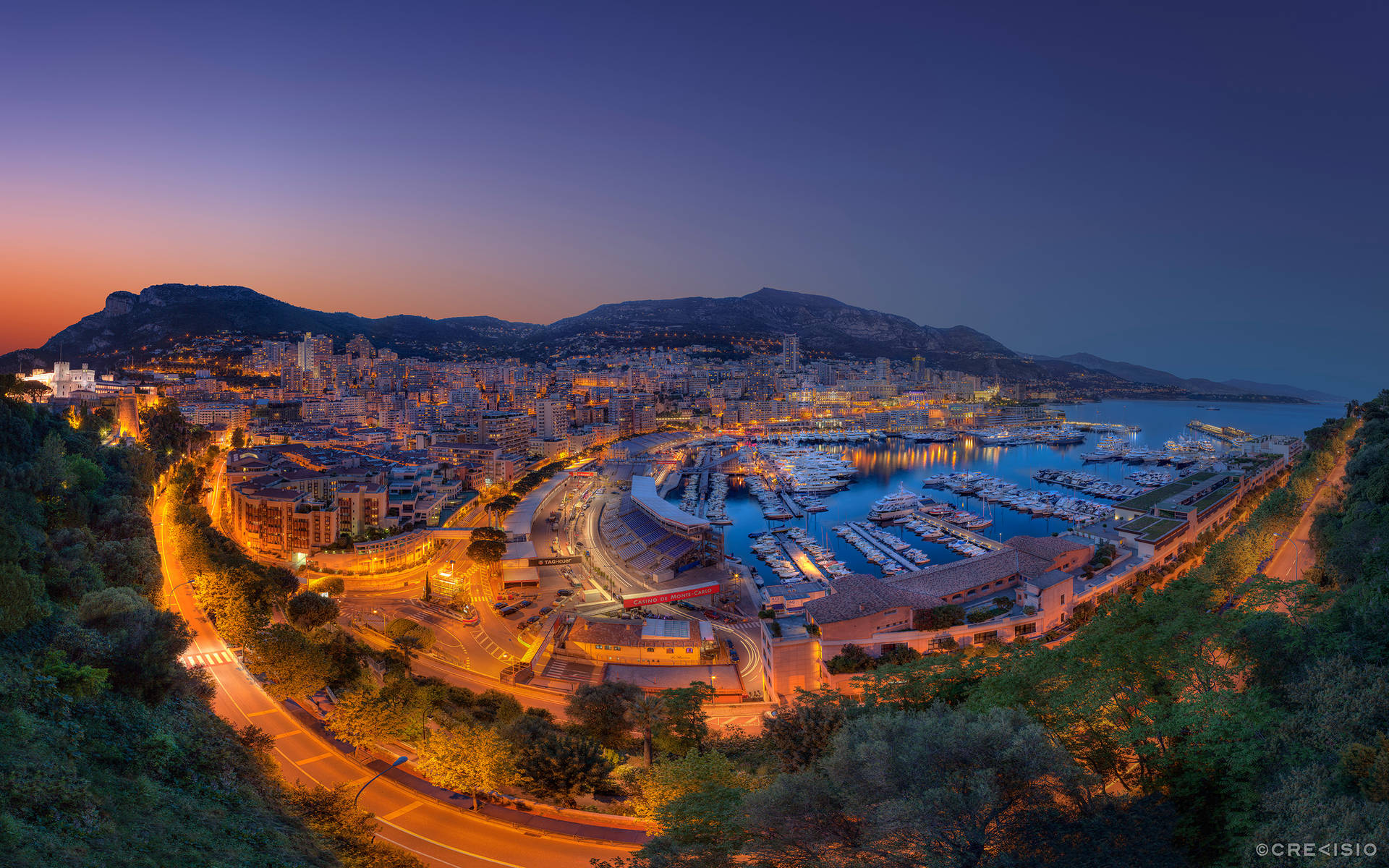 Monaco Panorama Shot Wallpaper