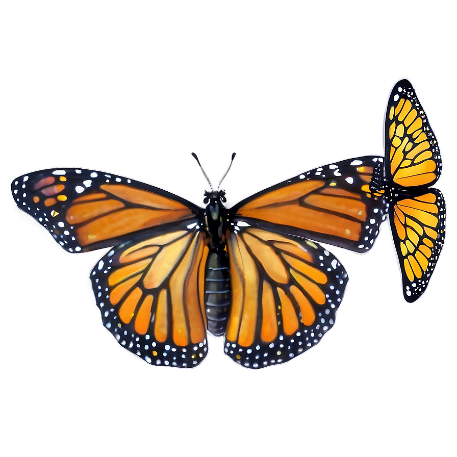 Monarch Butterflies D PNG