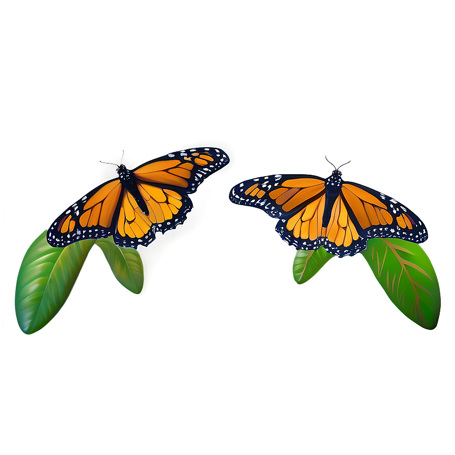 Monarch Butterflies Png 06252024 PNG