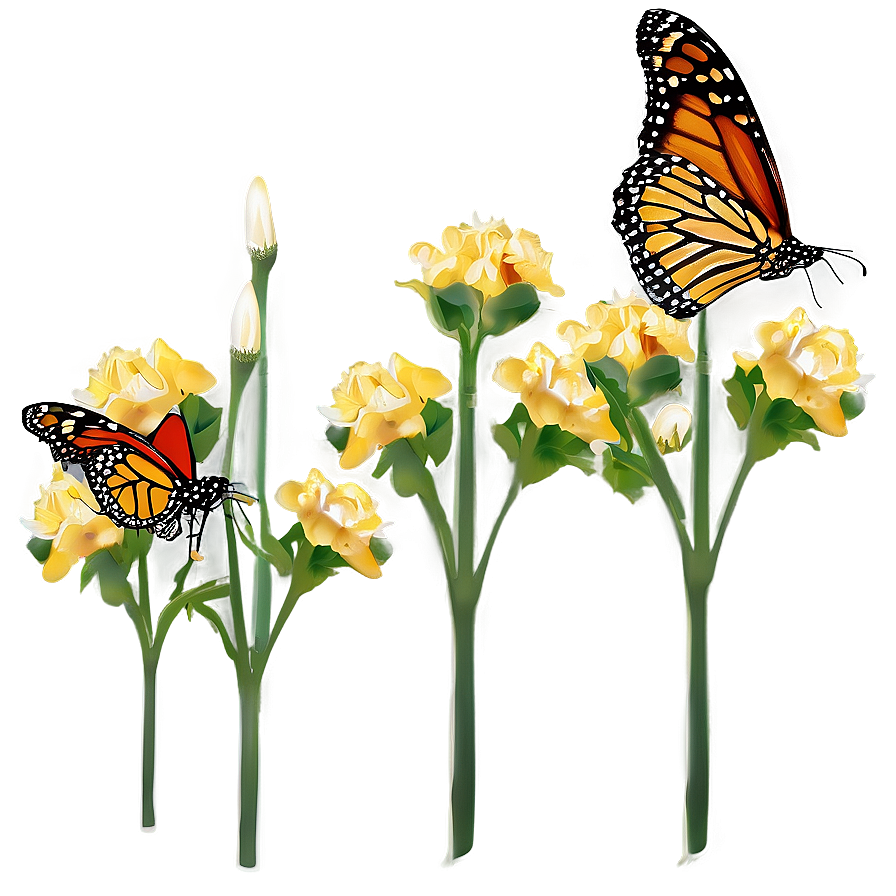 Monarch Butterfly Habitat Png Btc24 PNG