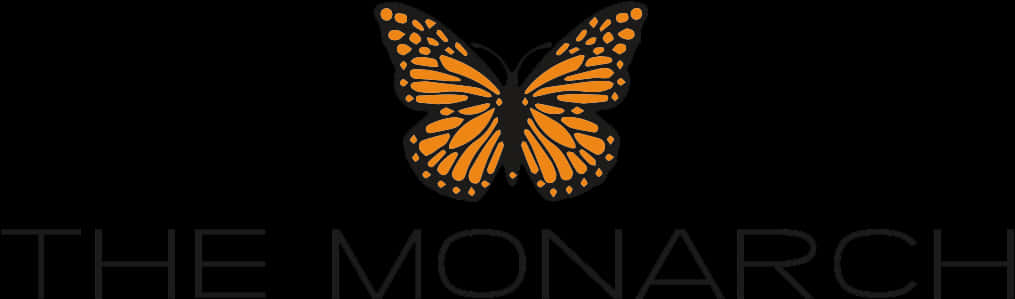 Monarch Butterfly Logo Design PNG
