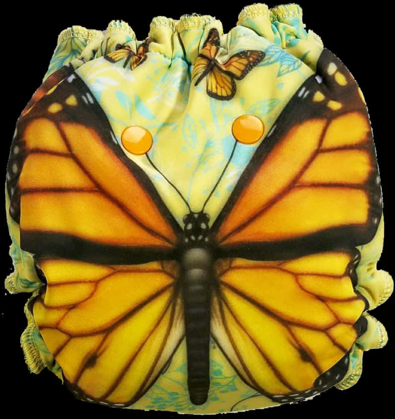 Monarch Butterfly Print Shower Cap PNG