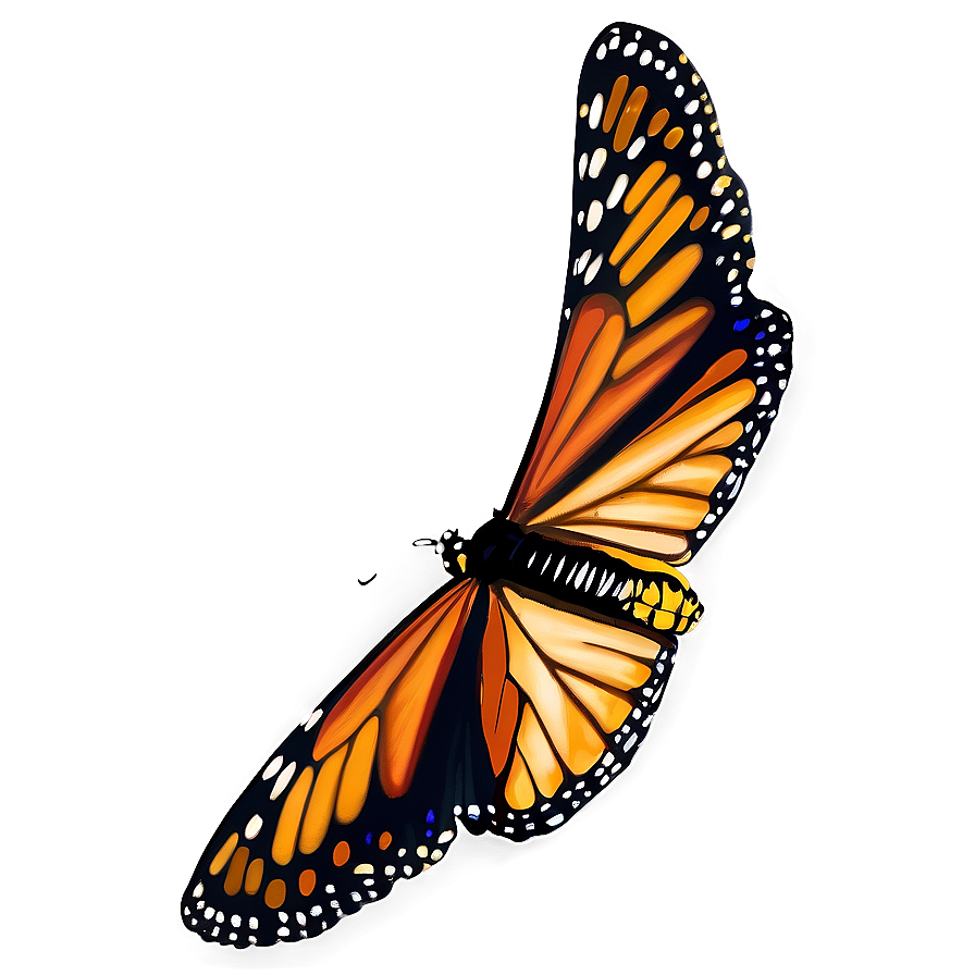 Monarch Butterfly Side View Png Upw PNG