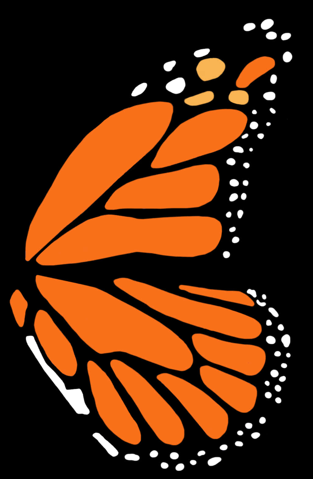 Monarch Butterfly Wing Abstract PNG