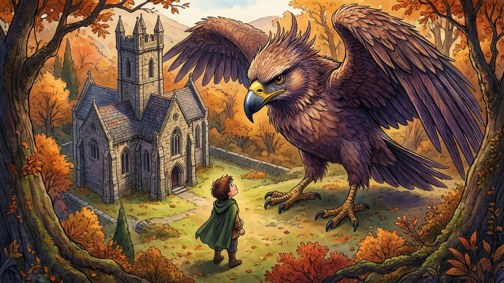 Kloster Magie Wallpaper
