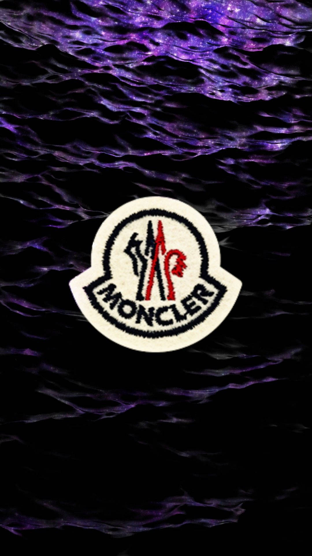 Moncler Logo Purple Water Wallpaper