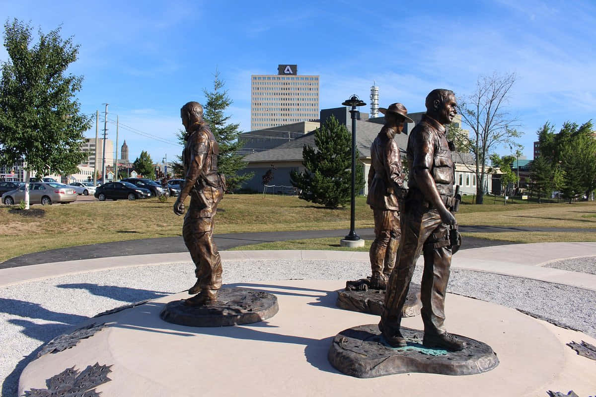 Moncton Bore Park Sculptures Wallpaper