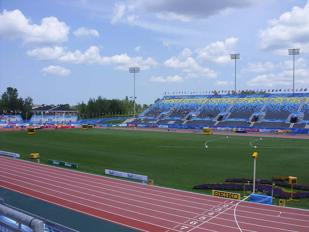 Stadion Moncton Track Dan Lapangan Wallpaper