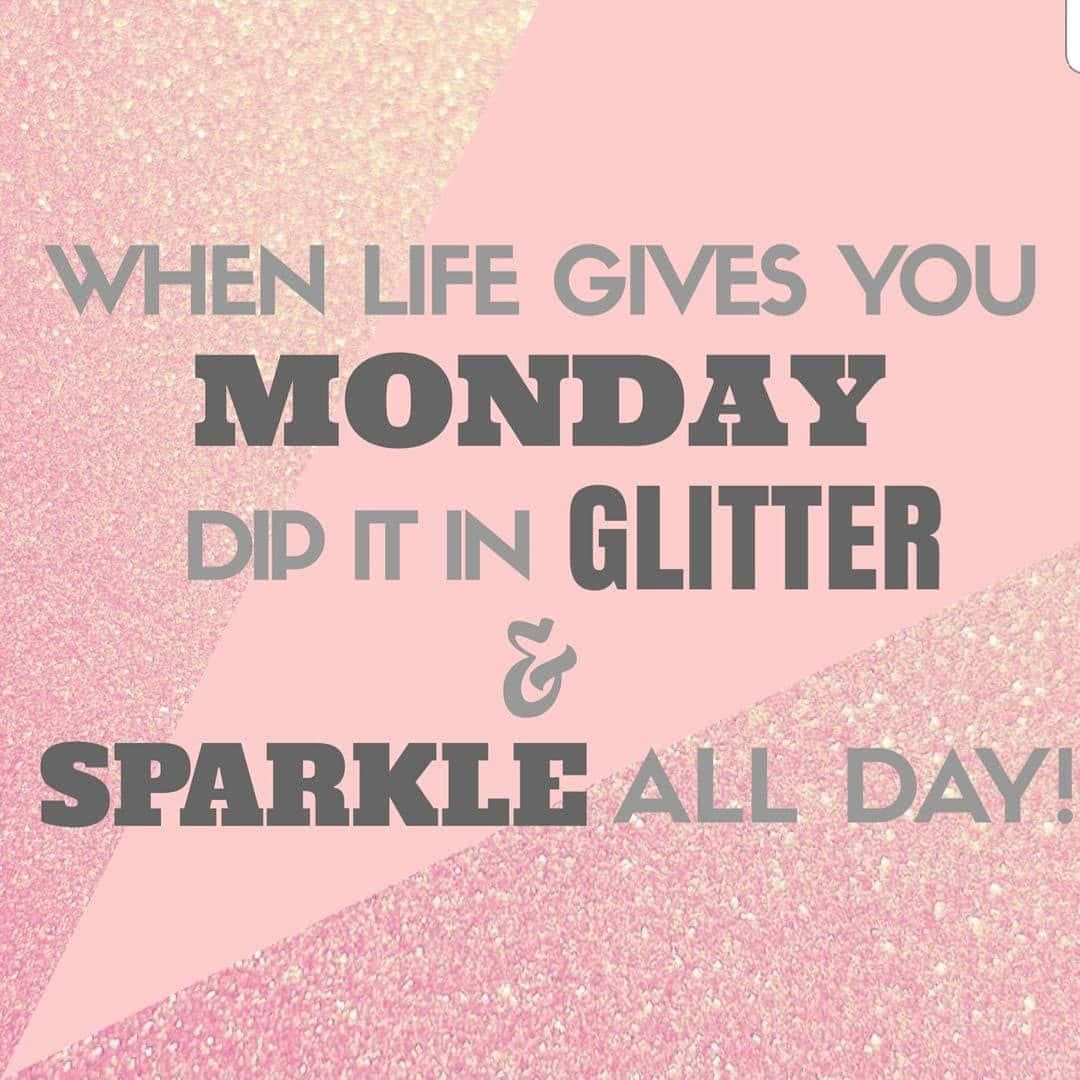 Monday Glitter Sparkle Pin Quote Picture