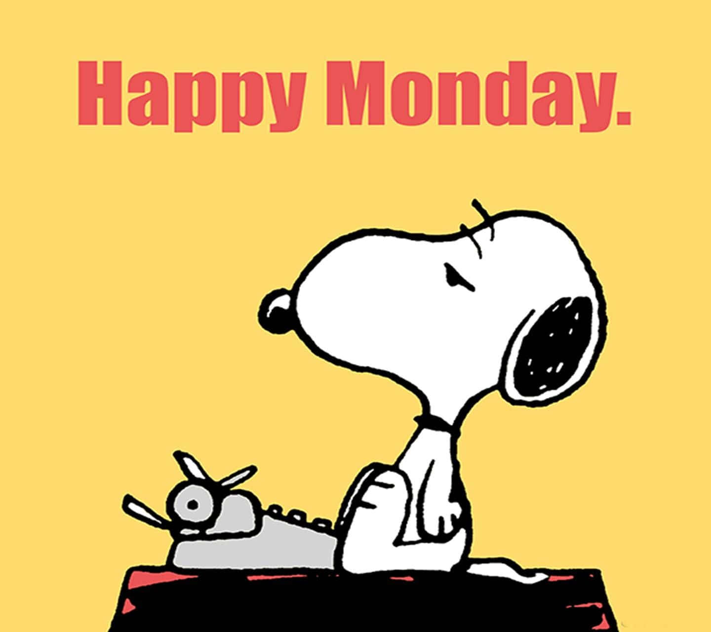 Happy Monday Snoopy Dog Bored Picture