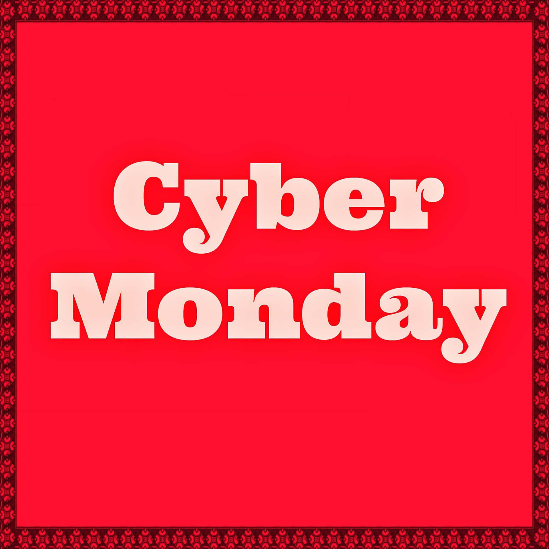 Cyber Monday Red Background Picture