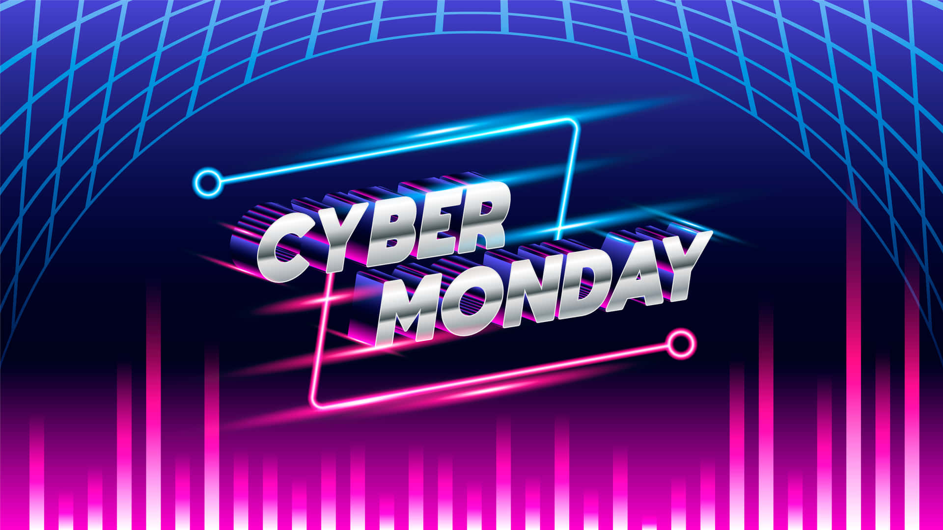 Cyber Monday Neon Lights Digital Art Picture
