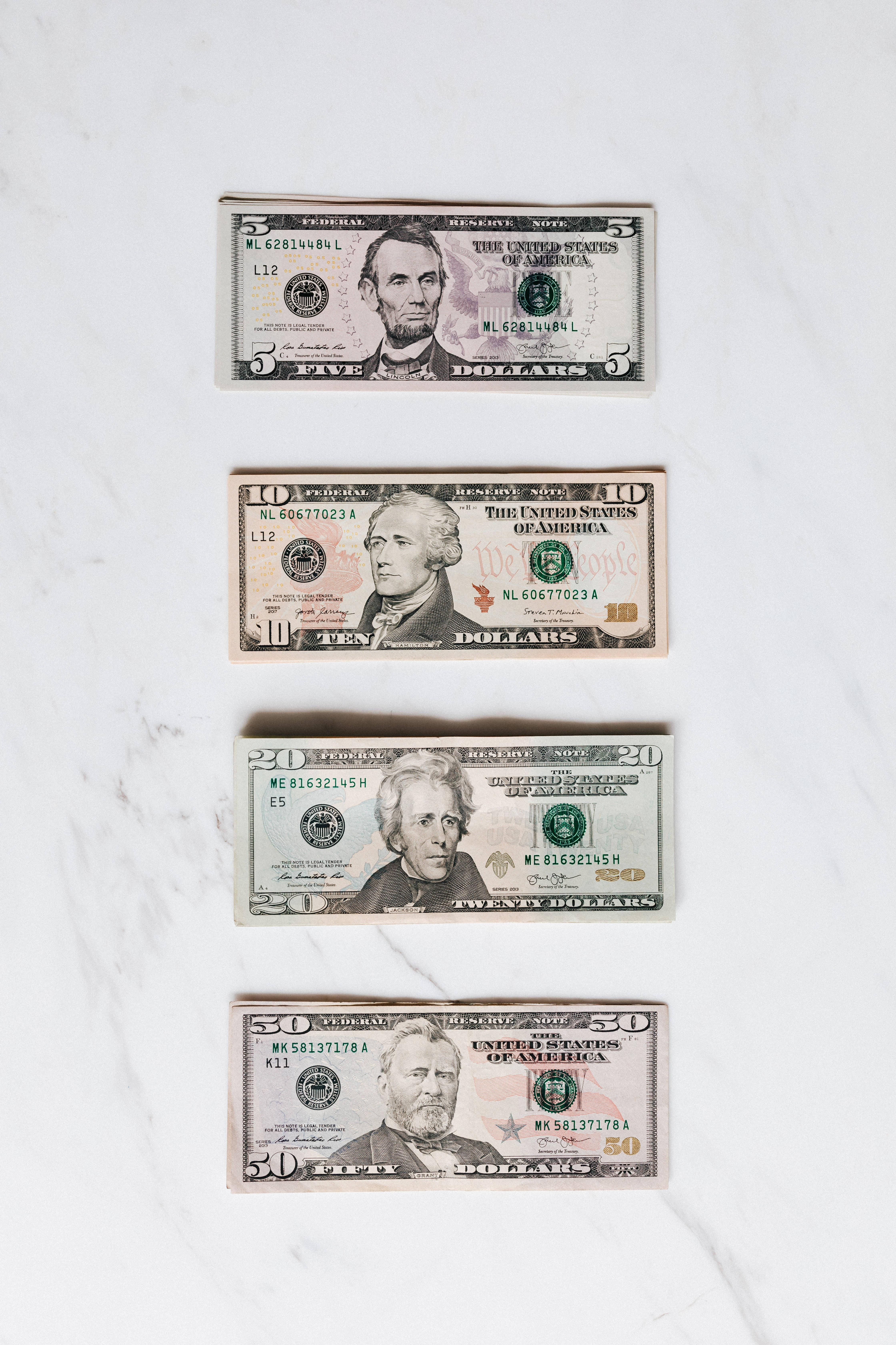 Money Background Dollar Bills Marble Aesthetic Background