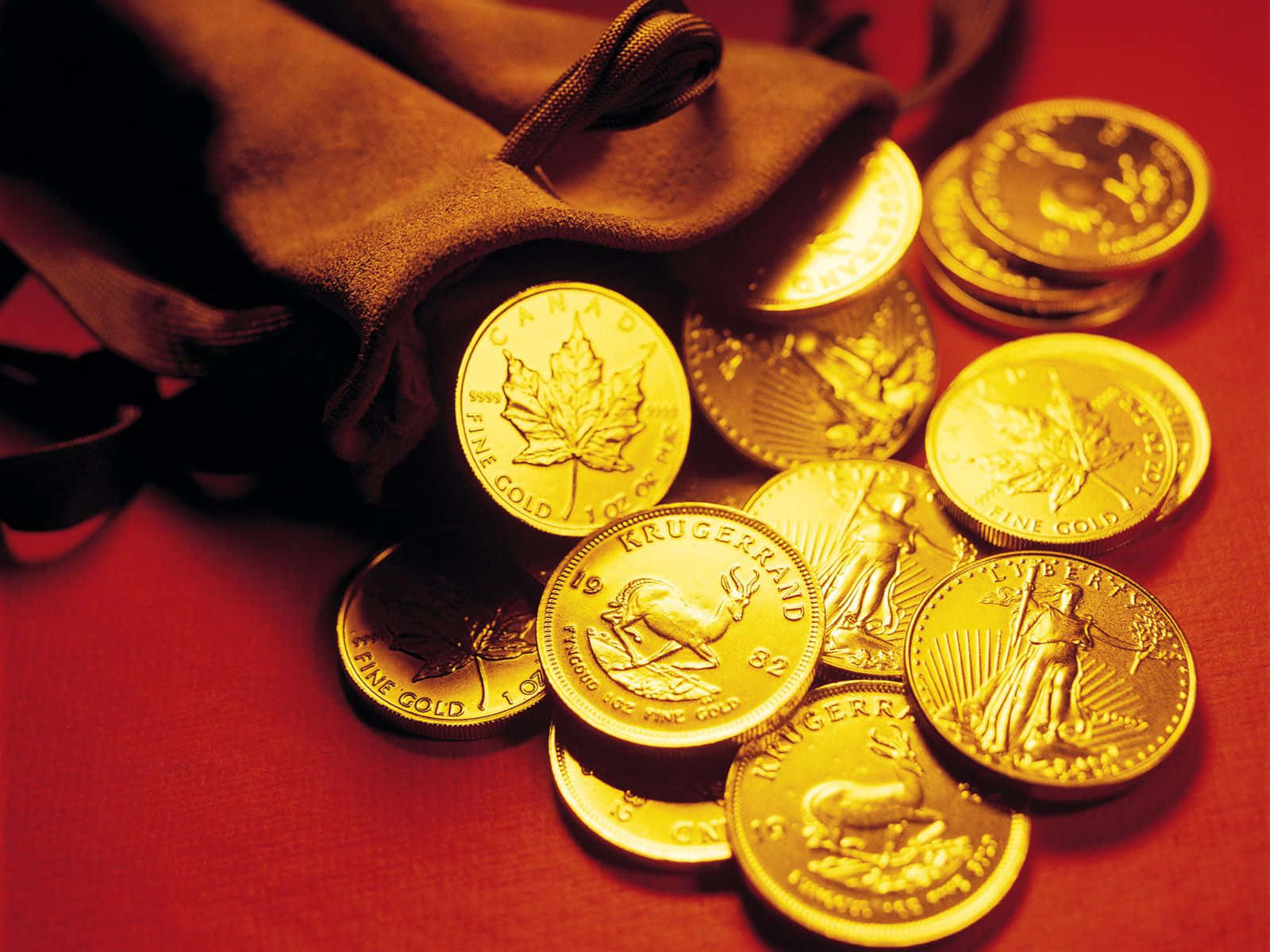 Geldsackgoldmünzen Wallpaper