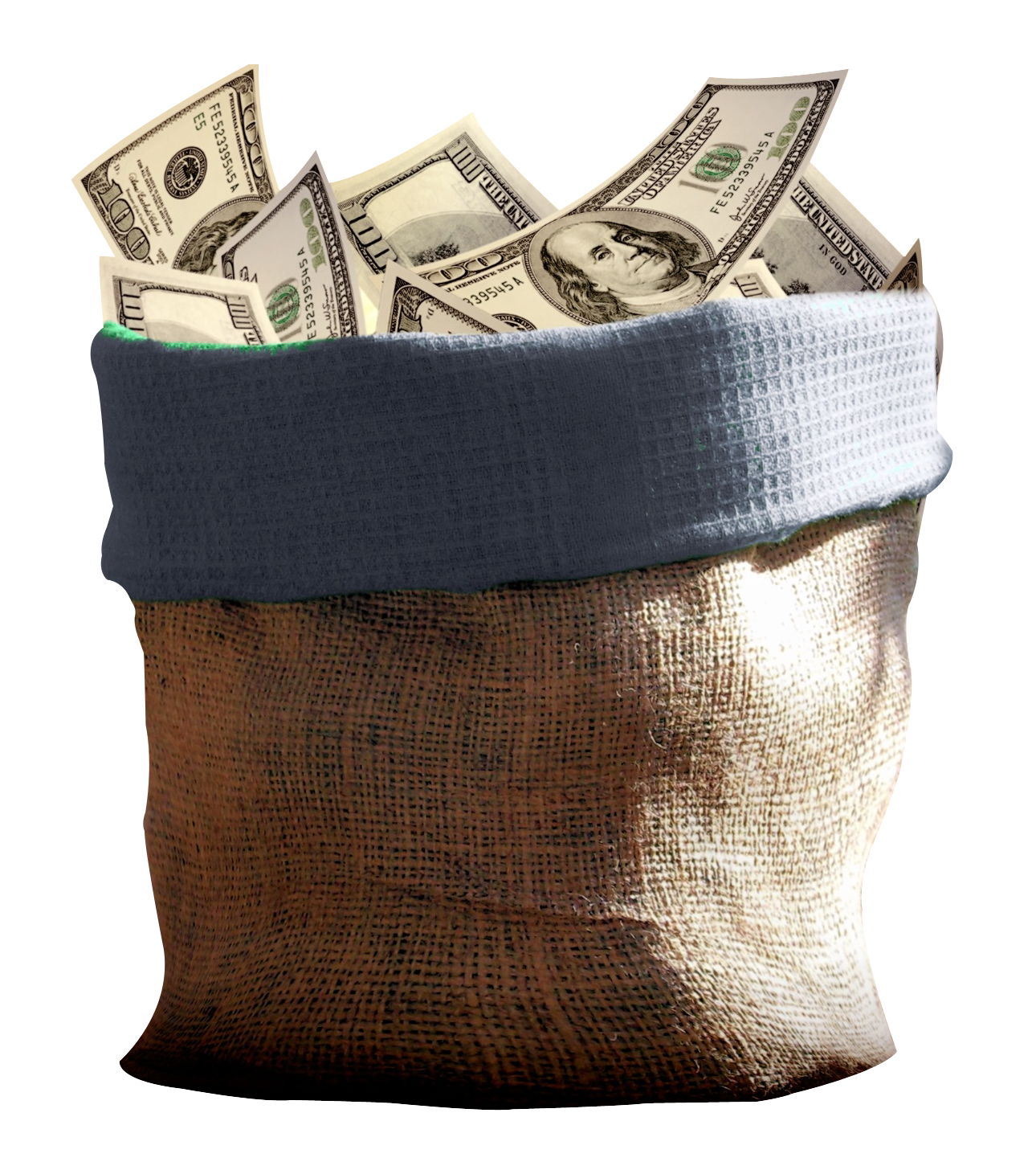 Money Bag Fullof Cash PNG