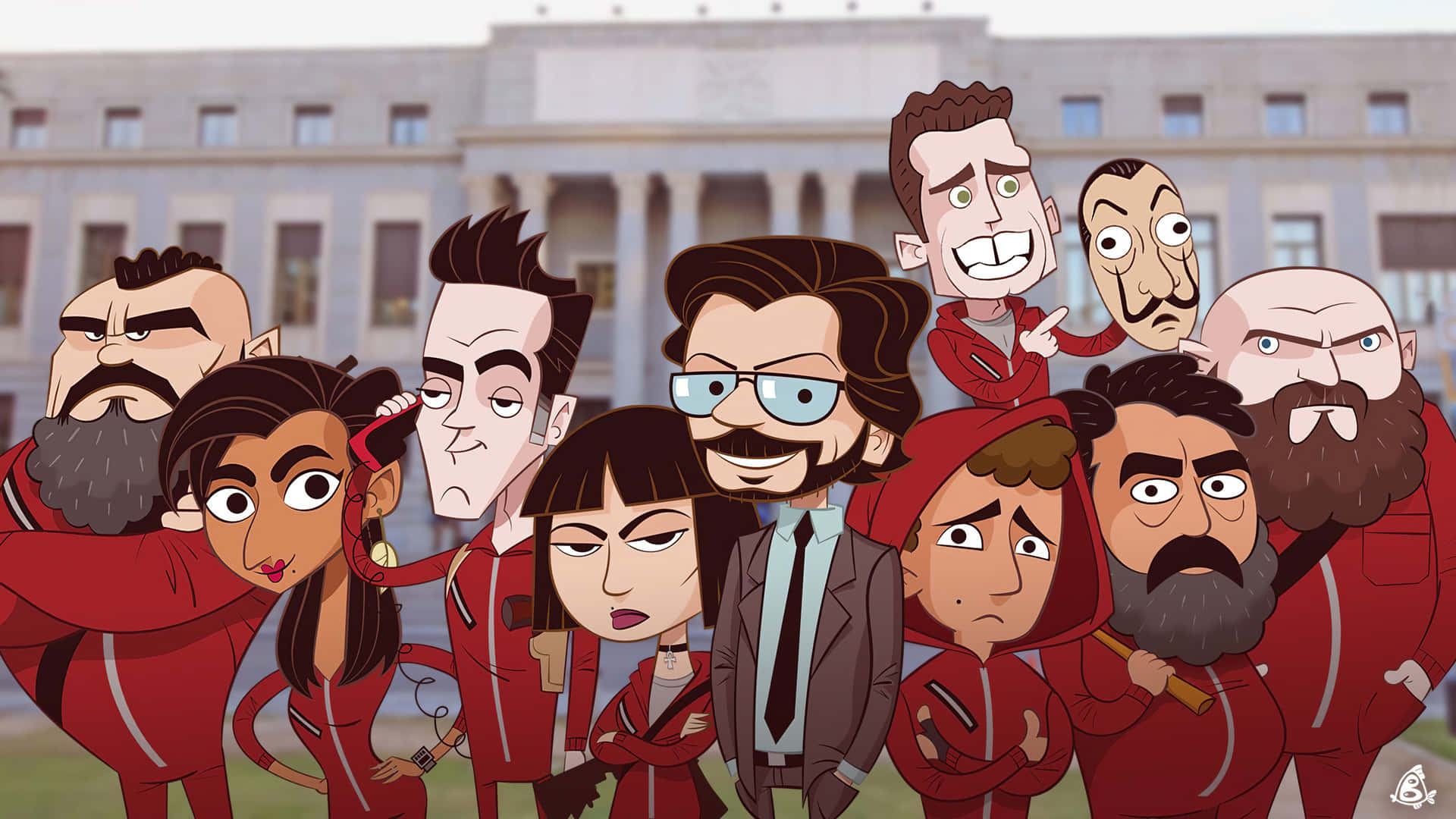 Money Heist Caricature Poster Picture
