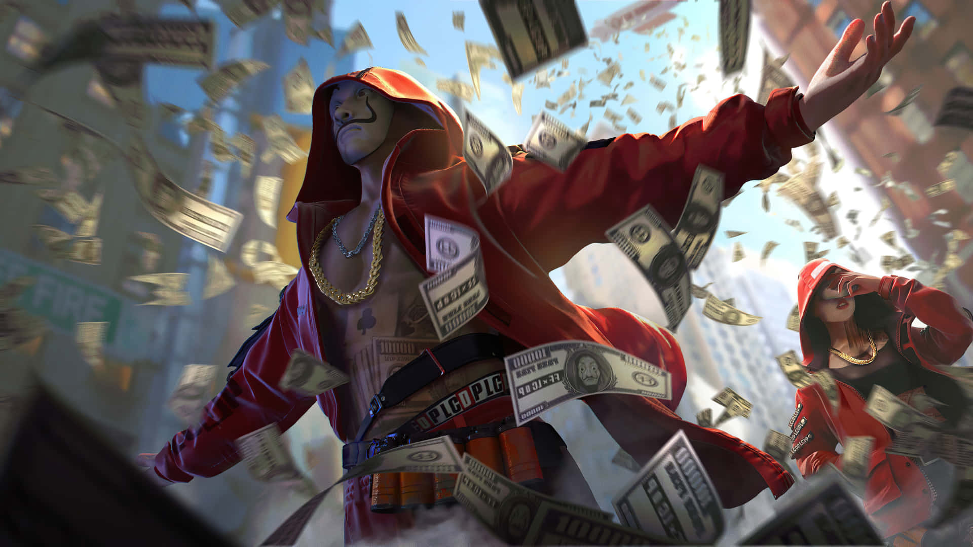 Money Heist Game Poster Background