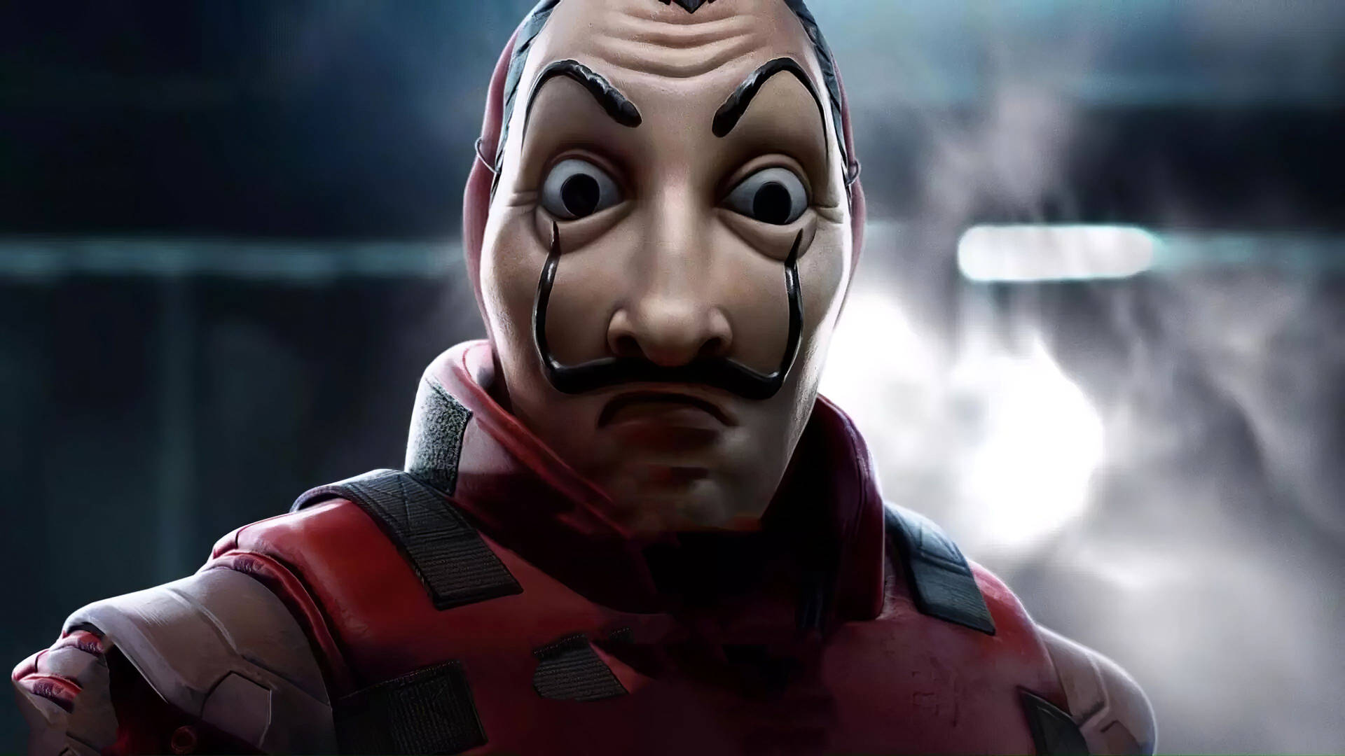 Money Heist Mask Close-up Picture