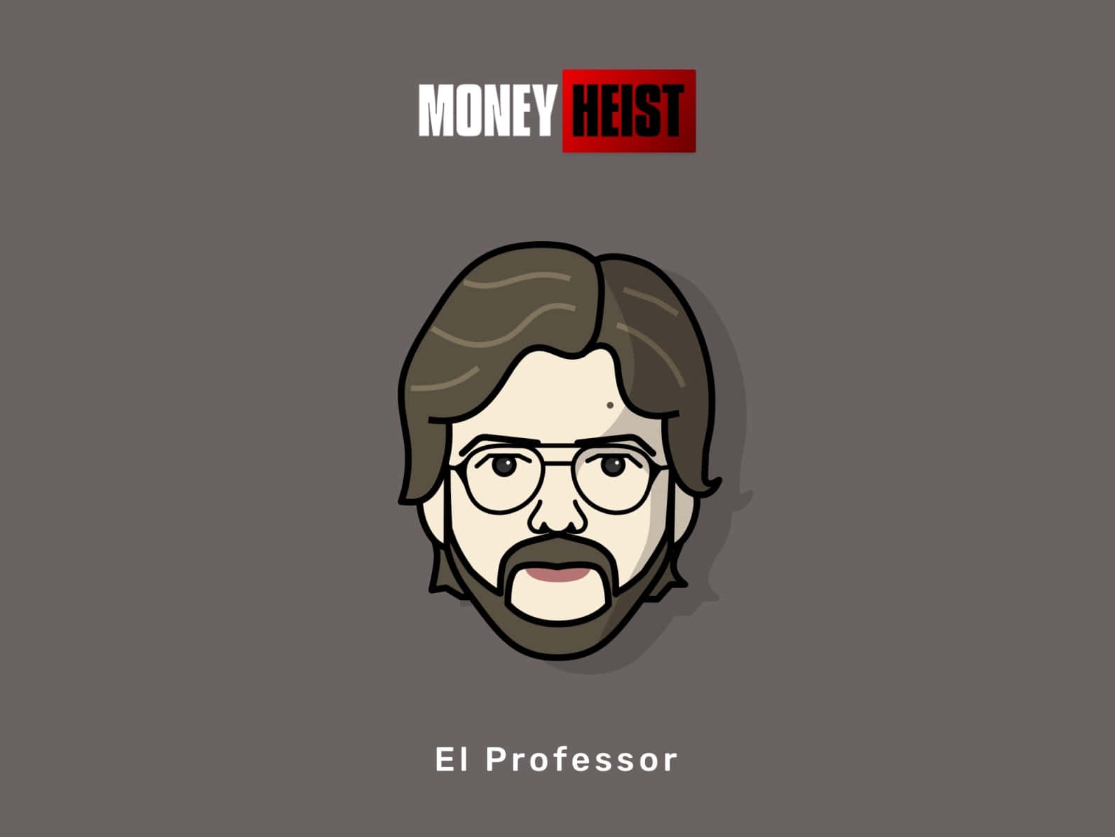 Money Heist Professor Poster Background