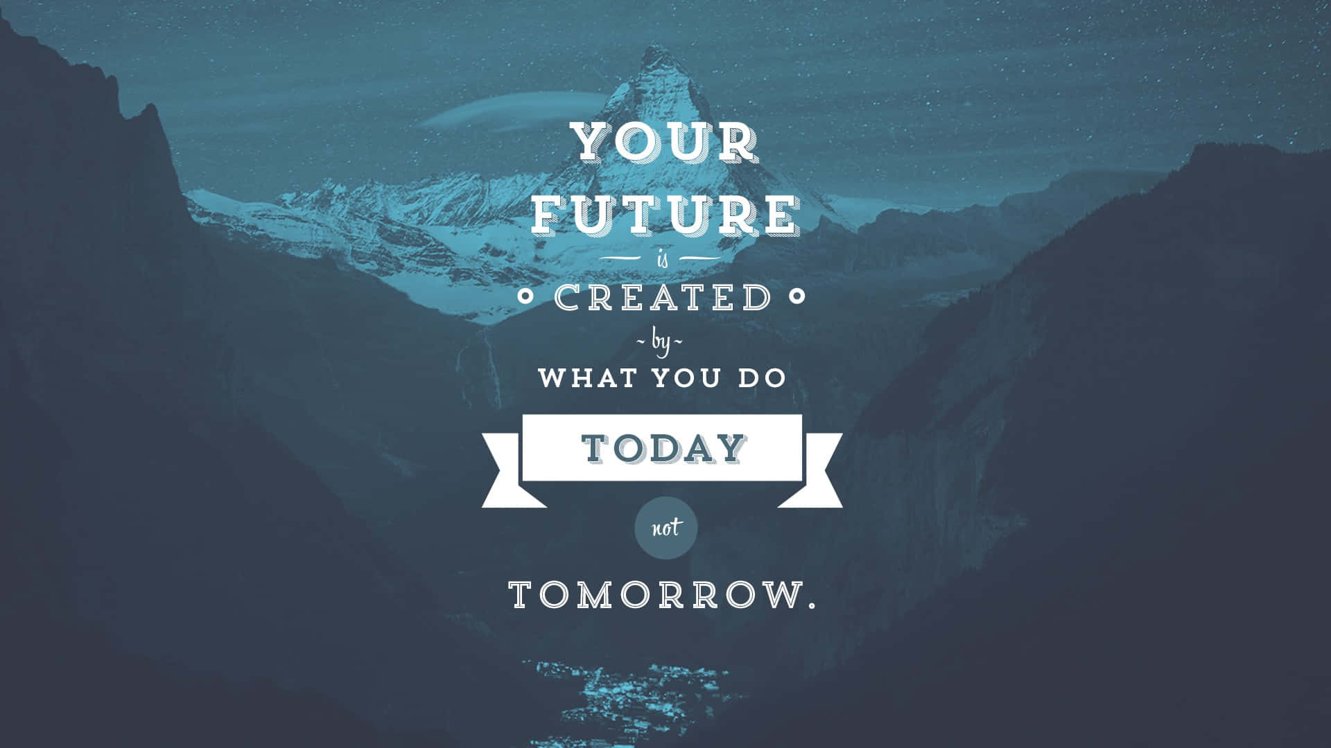 Oseu Futuro É Criado Pelo Que Você Faz Hoje Amanhã Papel de Parede