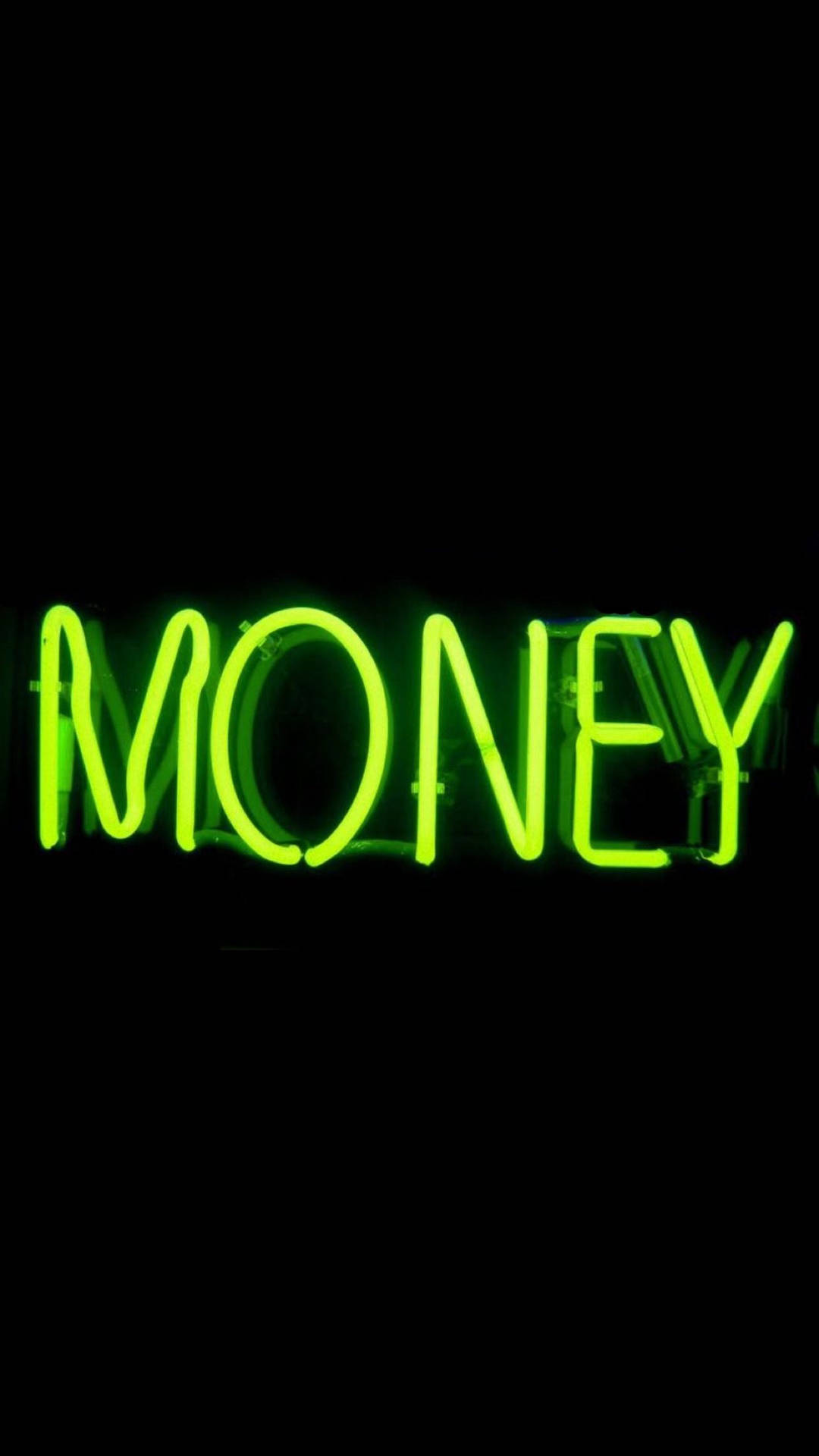 Money Neon Green Aesthetic Wallpaper