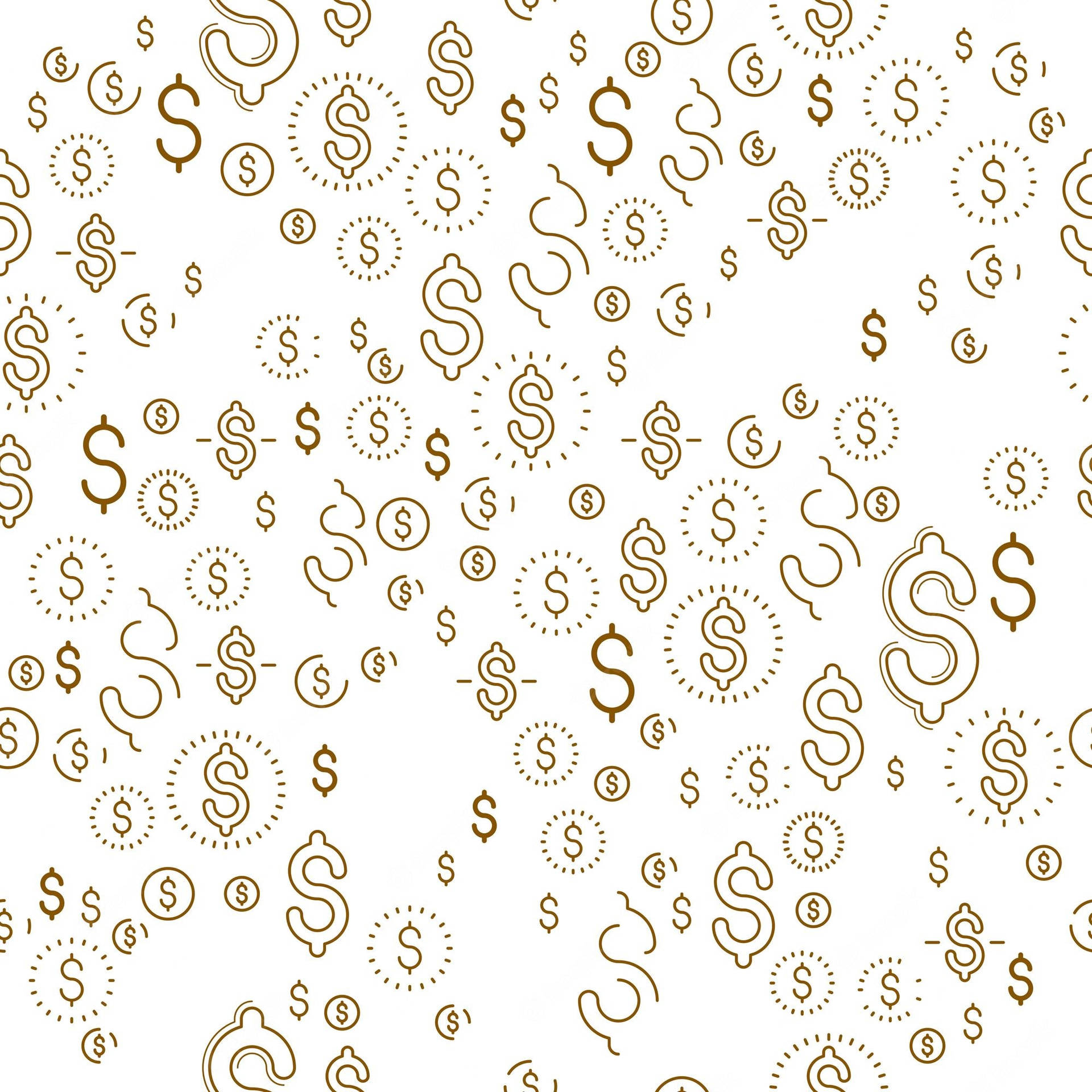 A Seamless Pattern Of Dollar Signs Wallpaper