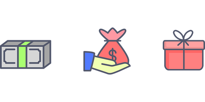 Money Transaction Gift Concept PNG