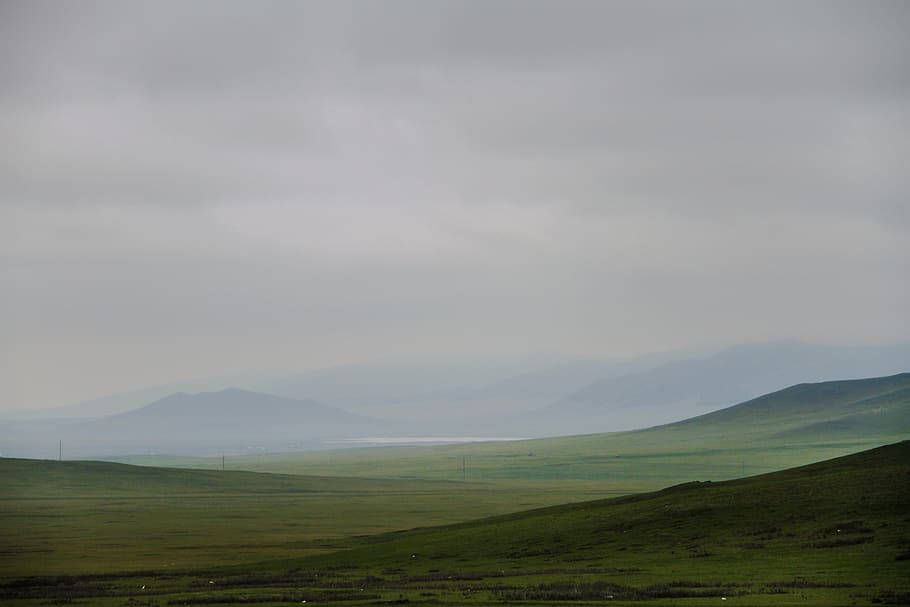 Mongolias Foggy Mountains Wallpaper