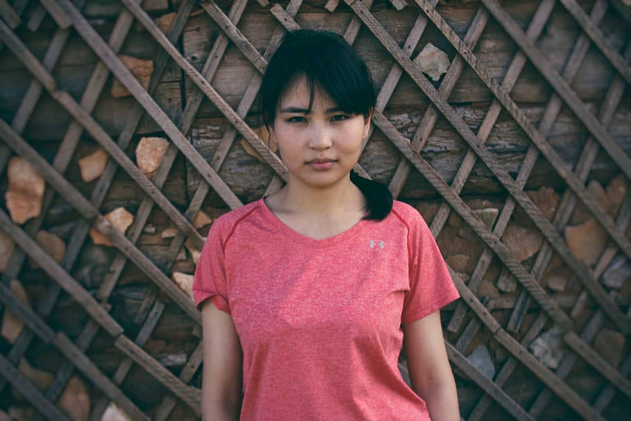 Mongolias Girl In Pink Wallpaper