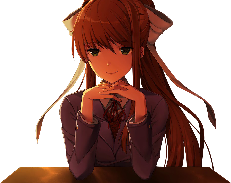 Monika D D L C Character Art PNG