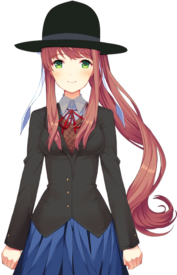 Monika D D L C Character Art PNG