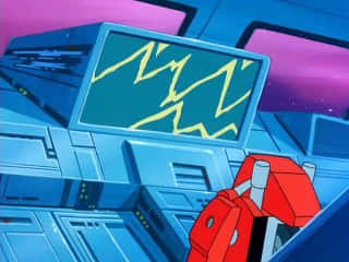 Monitor In Challenge Of The Gobots Wallpaper