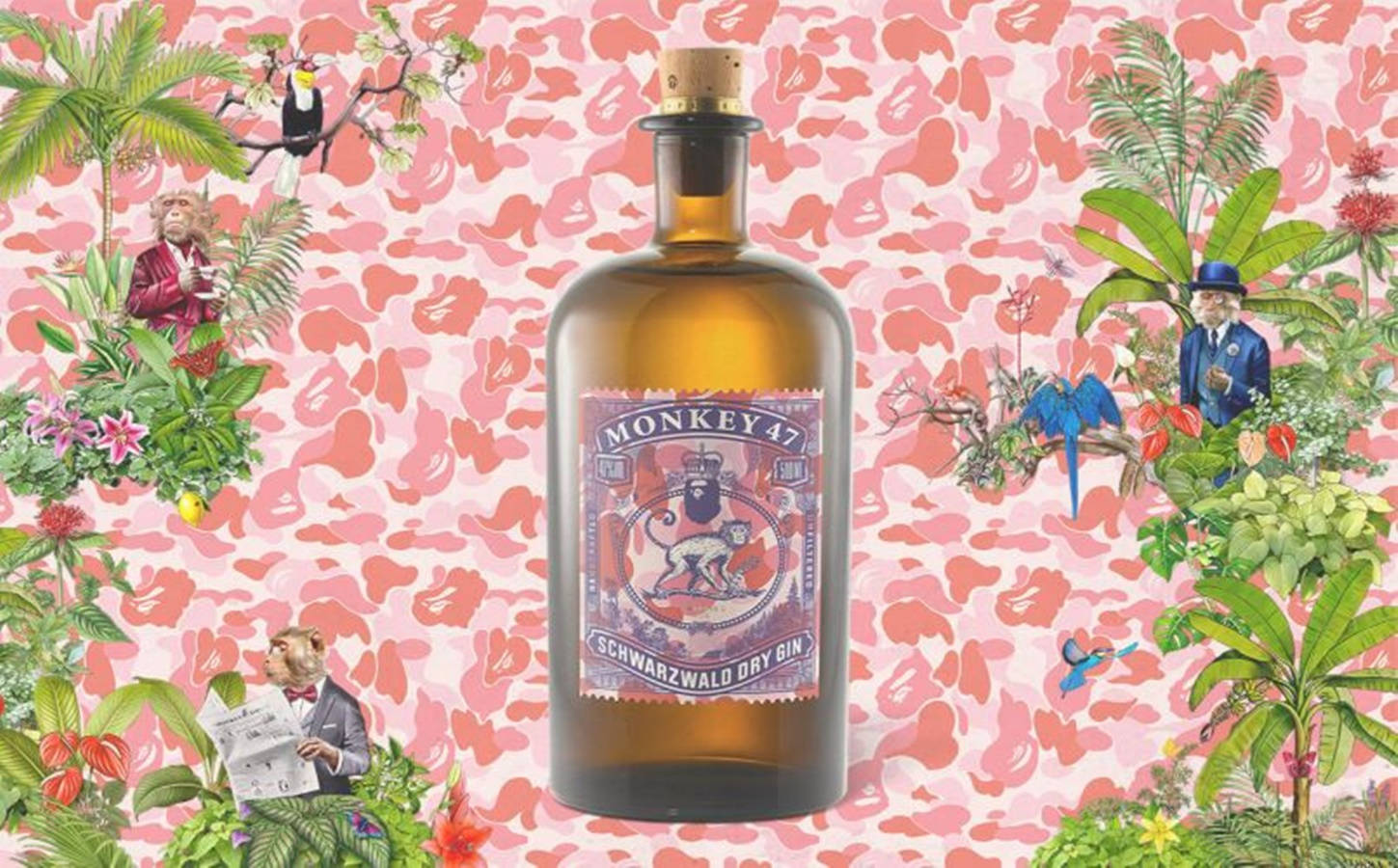Monkey 47 Gin Schwarzwald Dry Botanical Flavor Wallpaper