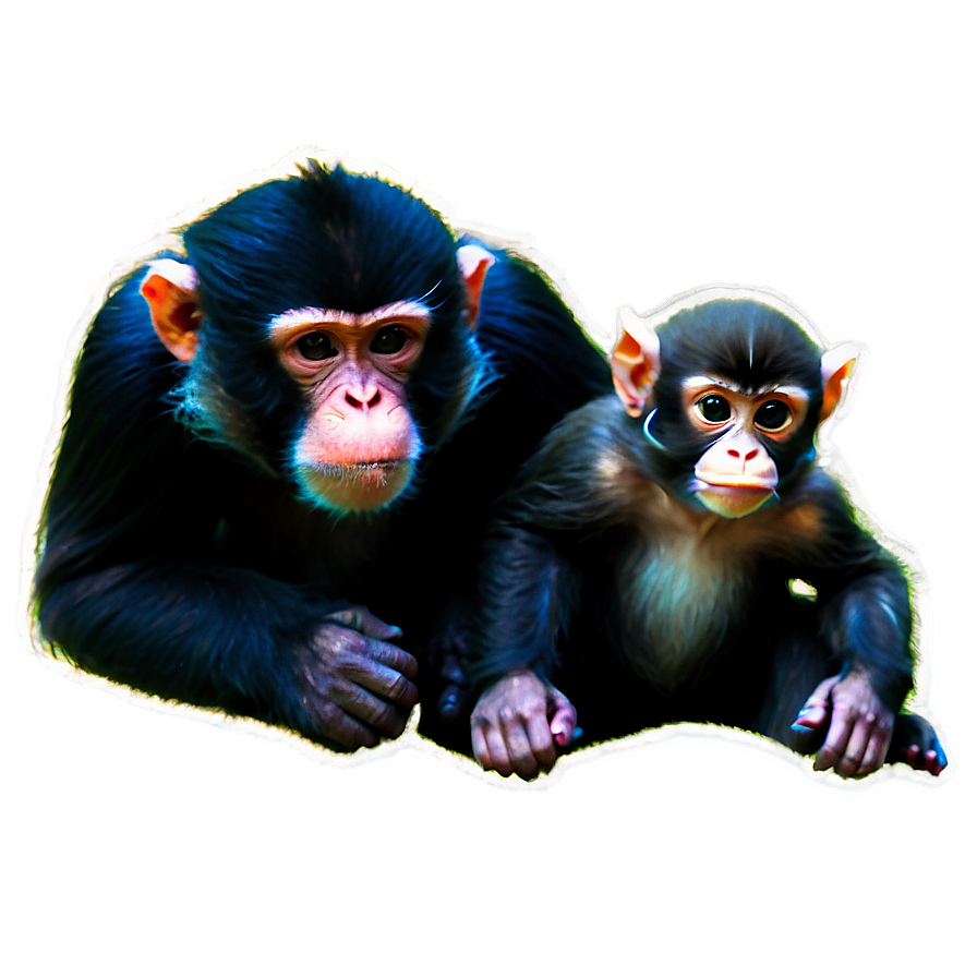 Monkey And Baby Png Yud11 PNG