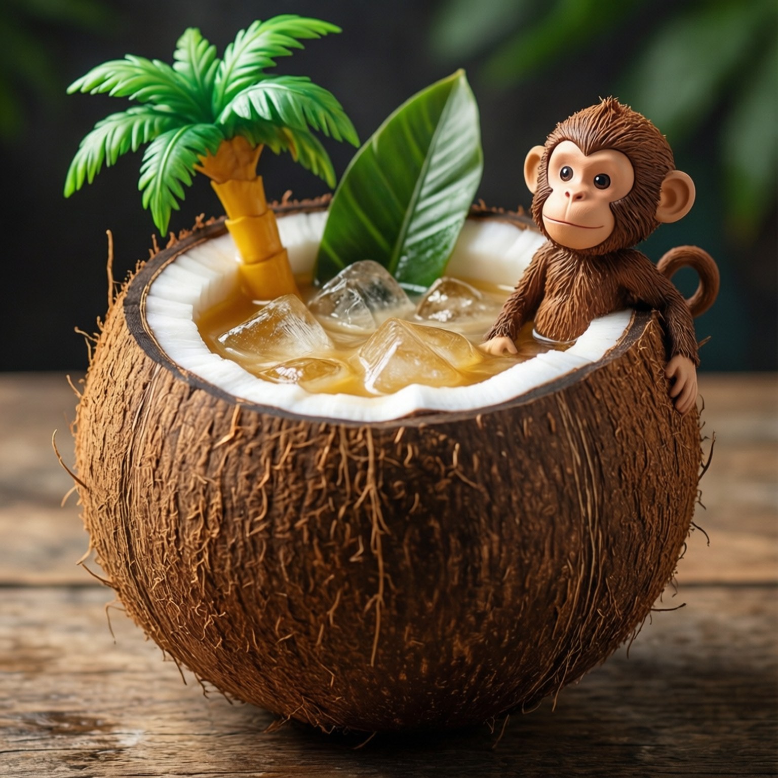Monkey Coconut Papéis de Parede