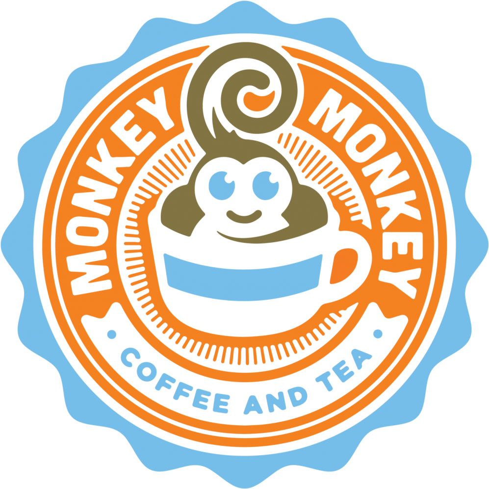 Monkey Coffee Tea Logo PNG