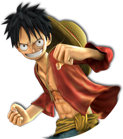 Monkey D Luffy Action Pose PNG