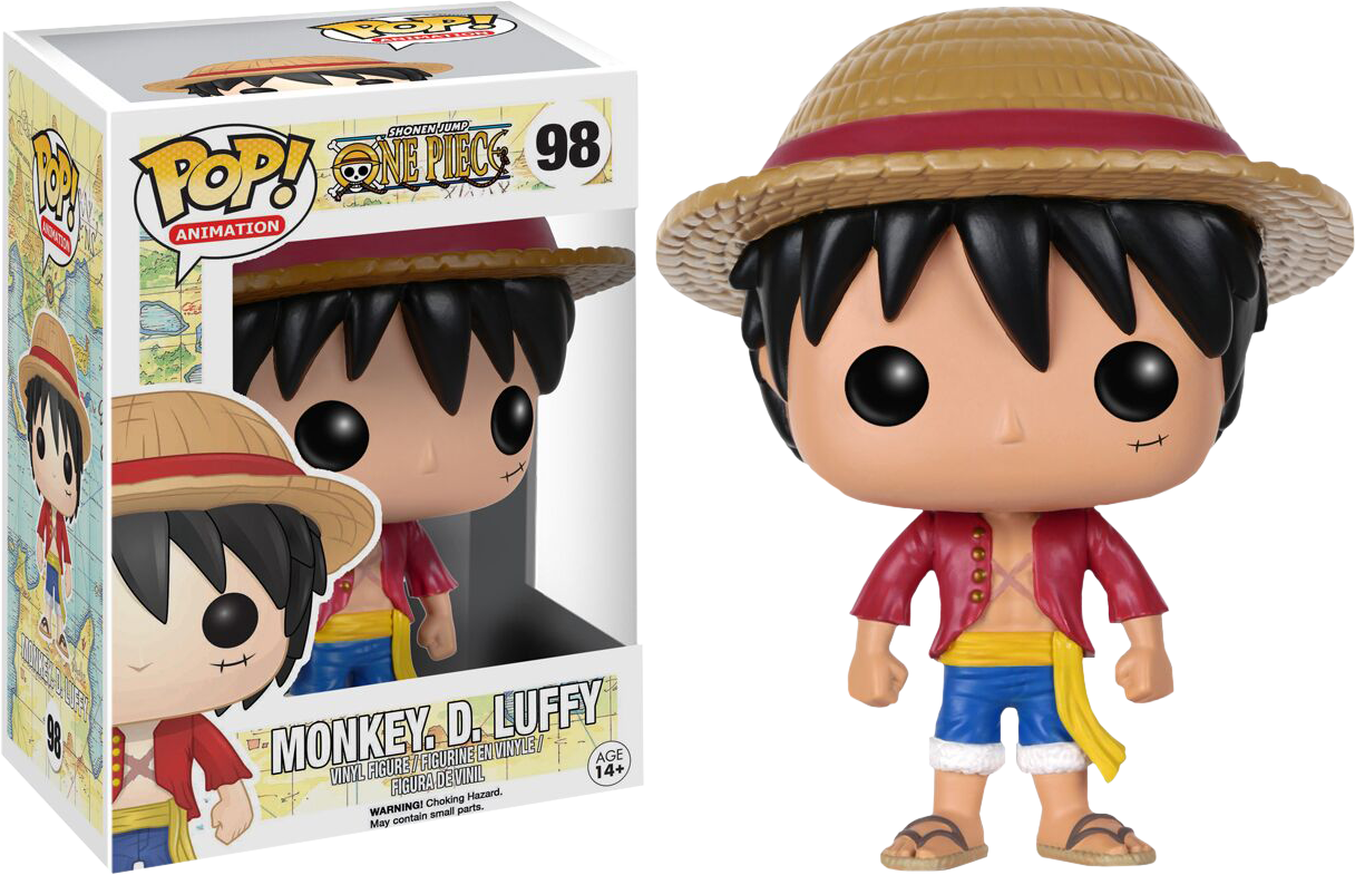 Monkey D Luffy Funko Pop Figure One Piece PNG